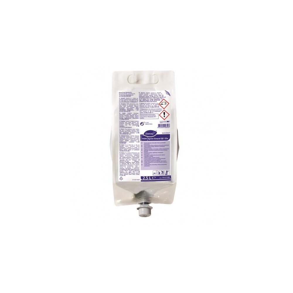 Detergent concentrat pentru toate suprafetele lavabile, Diversey TASKI Sprint Emerel QS 2.5L